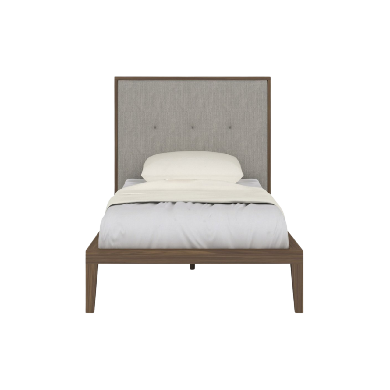 Ivy Single Bed in Walnut
